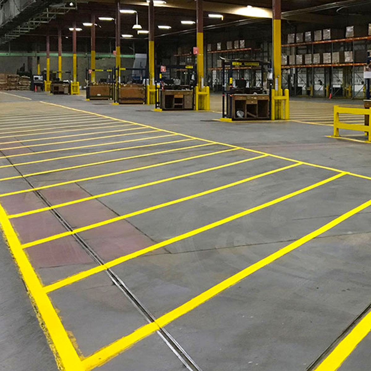 Visual factory floor marking