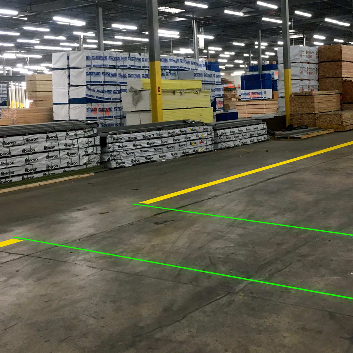 Laser line sales for flooring