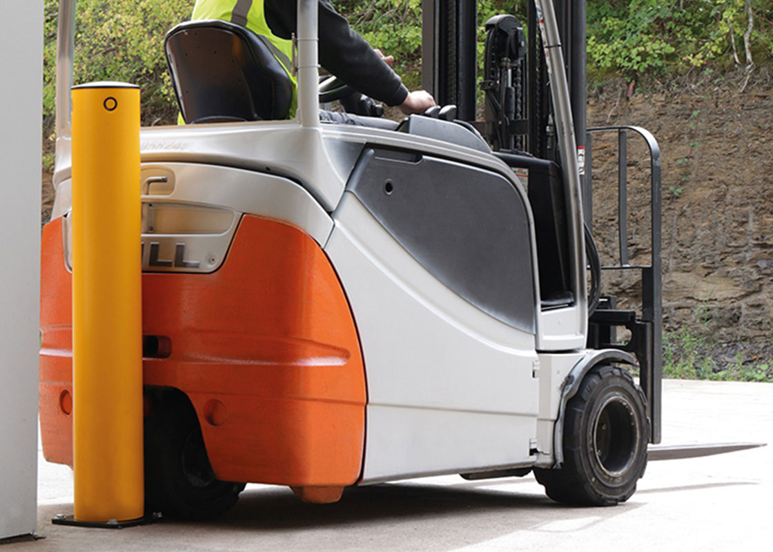 Flexible Bollard Installation in Portland, Oregon