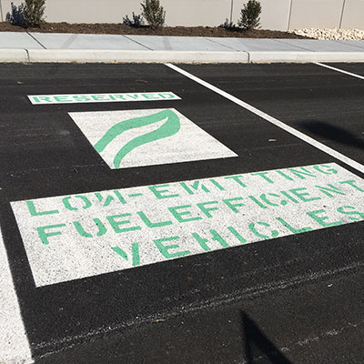 Electronic Vehicle Parking Stencil